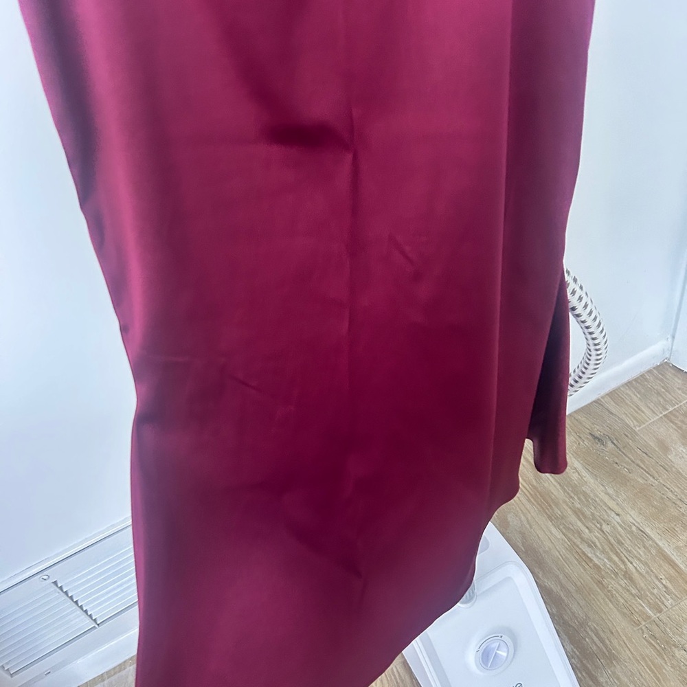 NWT Custom Made Satin MIDI  Skirt - Picture 3 of 8
